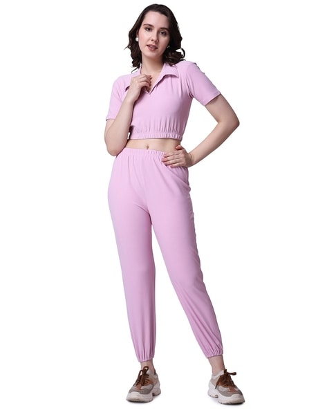 Pink 2025 joggers suit