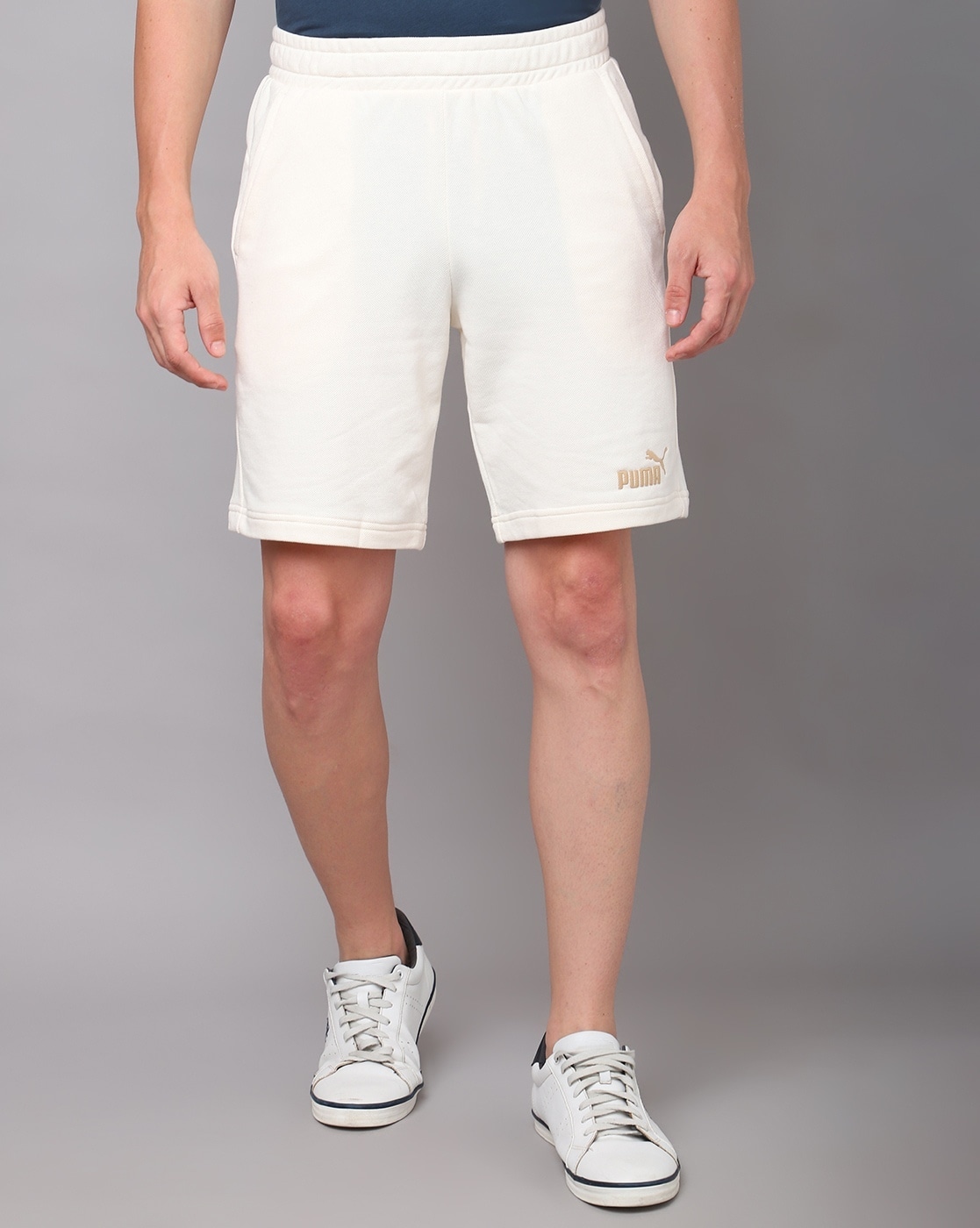 Puma track hot sale shorts white