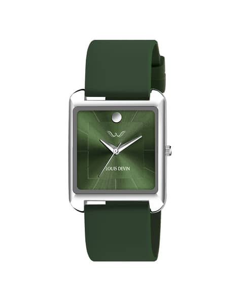 Louis Devin LD-G057SLC-GRN Analogue Watch with Tang Buckle