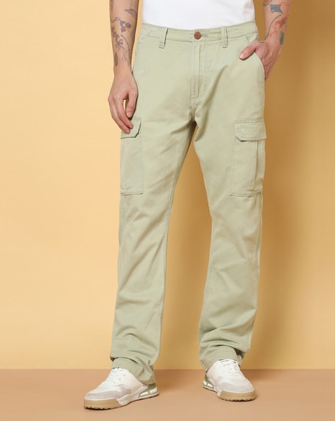 video regel Schelden Buy Green Trousers & Pants for Men by Wrangler Online | Ajio.com