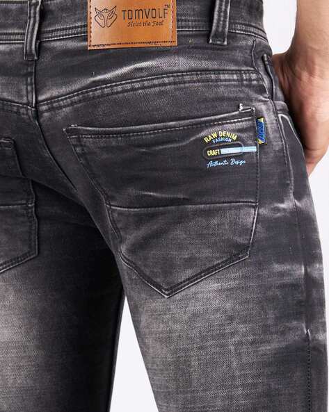 Buy Black Jeans for Men by TOMVOLF Online