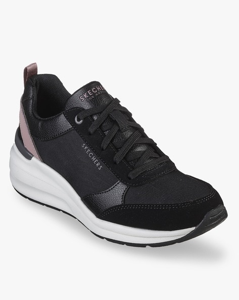 Skechers black hotsell women's sneakers