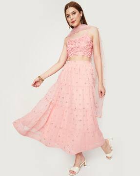 Buy Pink Lehenga Choli Sets for Women by MAX Online