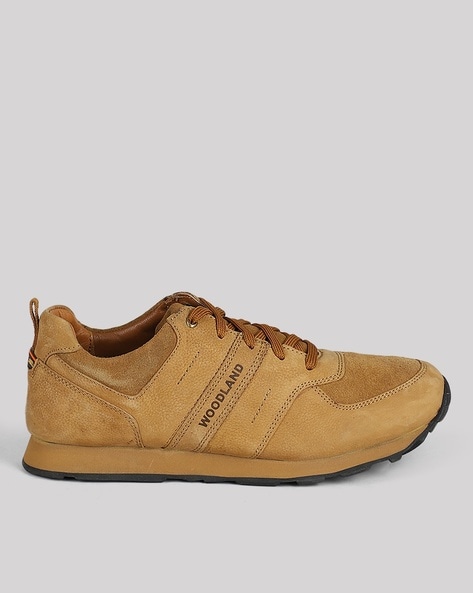 Woodland men's camel leather on sale sneakers