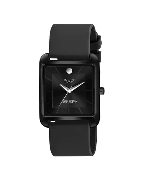 Louis Devin LD-G057SLC-BLK Analogue Watch with Tang Buckle