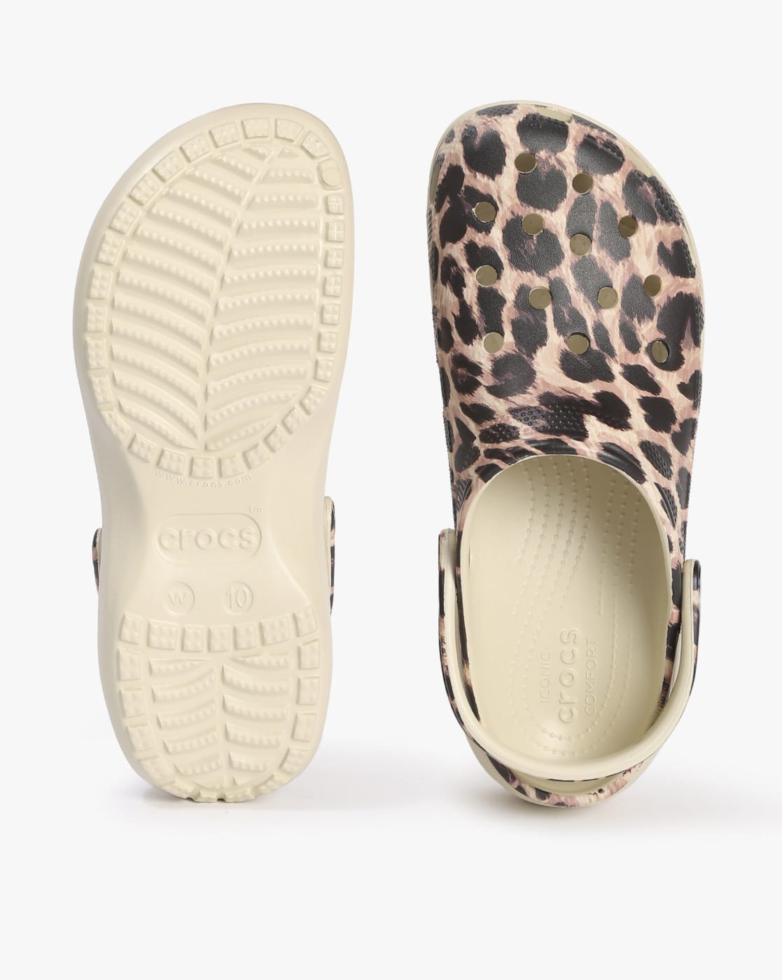 Animal Print Slingback Sandals