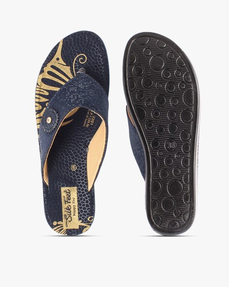 Tory Burch Leticia Flat Thong Sandal in Blue | Lyst