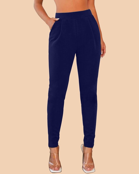 Buy Black Trousers & Pants for Women by DREAM BEAUTY FASHION Online |  Ajio.com