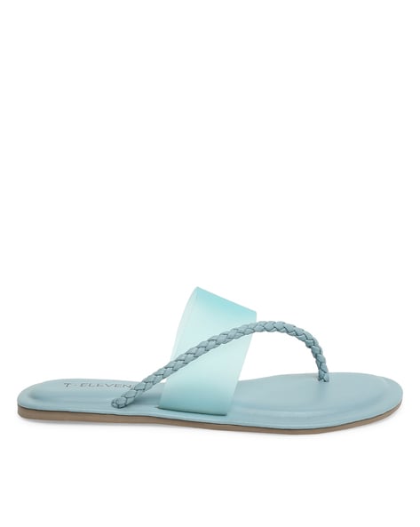 Blue t best sale strap sandals