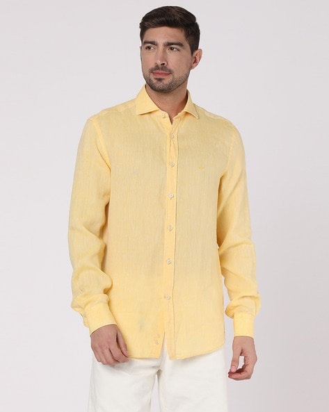 Solid yellow online shirt