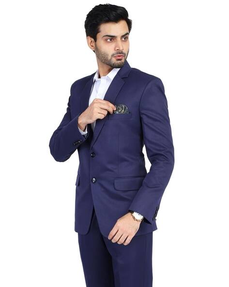 Single-Breasted Blazer with Welt Pockets