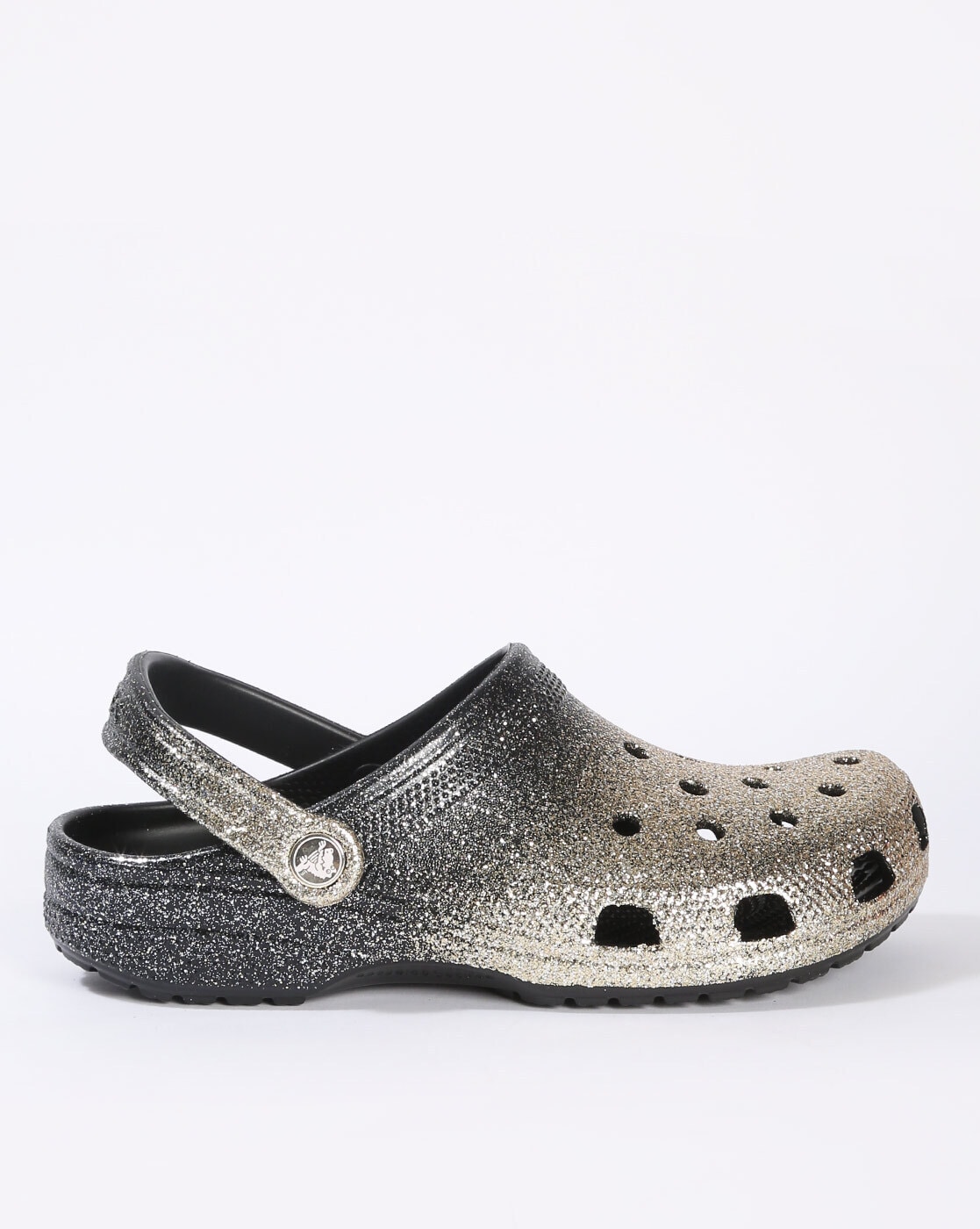 Glitter outlet crocs black