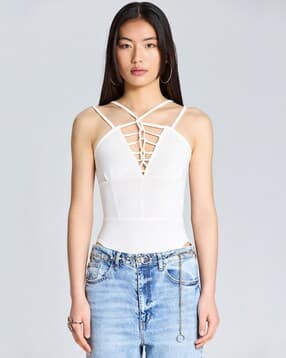 sam V-Neck Strappy Bodysuit-picture-7