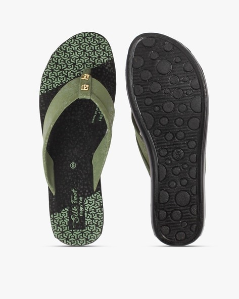 Pu Green Casual Wear Durable Light Weighted Elastic Type Flat Sandal For  Ladies, Available In All Sizes at Best Price in Malgaon | Rakesh Footwear