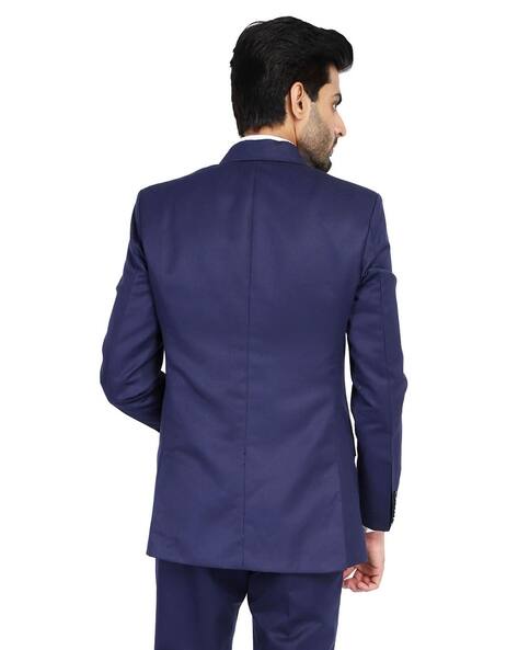 Single-Breasted Blazer with Welt Pockets