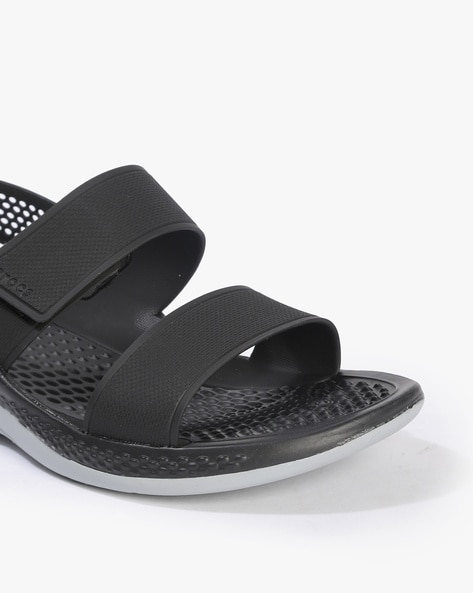 Buy Black Flat Sandals for Women by Skechers Online | Ajio.com