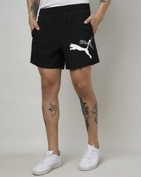 Buy Black Shorts Online Puma 3/4ths by Men & for