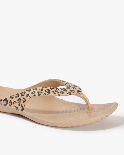 Crocs leopard online gold