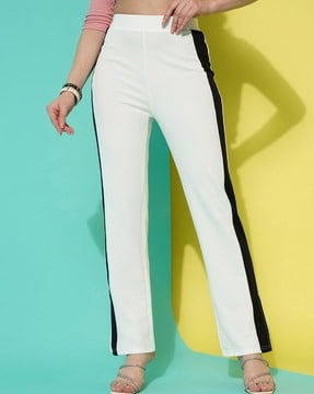 Buy White Trousers & Pants for Women by SELVIA Online