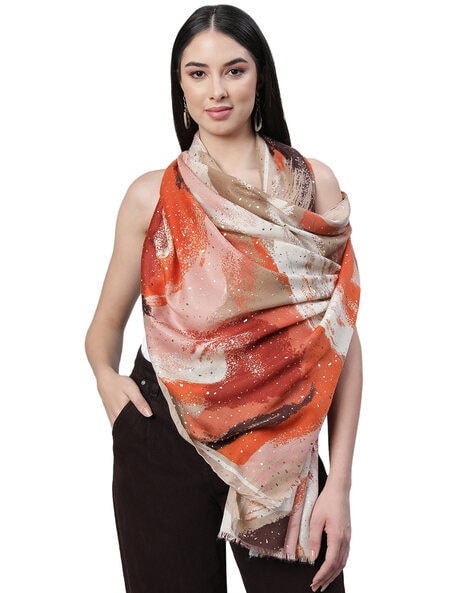 Abstract Print Stole Price in India