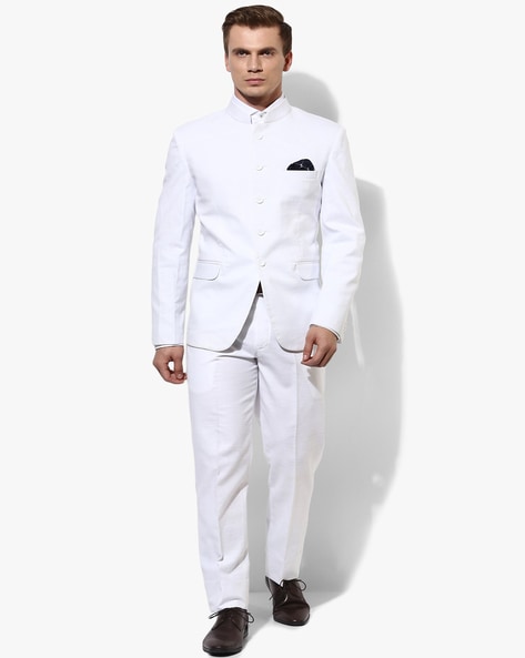 Buy UrbanStree Radha Designer White Anarkali Suit Set for Women Online