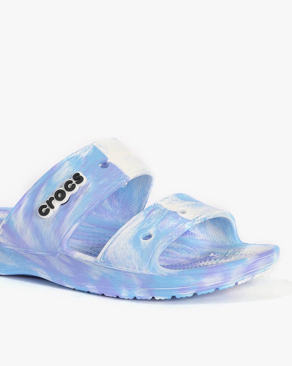 Buy White Blue Flip Flop Slippers for Women by CROCS Online