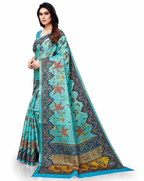 Soft Silk Mint Green Embroidered Saree Art Silk New Saree under 300 New  Collection Saree Bomkai/