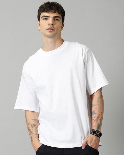 Buy White Tshirts for Men by THE HOLLANDER Online