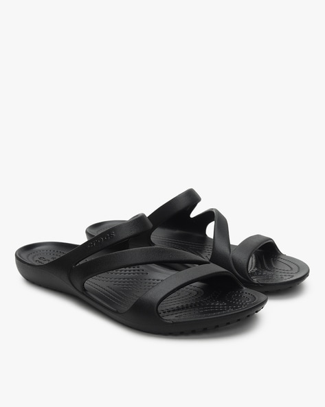 Buy Black Flat Sandals for Women by CROCS Online Ajio