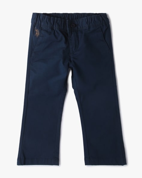 Buy U.S. Polo Assn. Mid Rise Patterned Casual Trousers - NNNOW.com