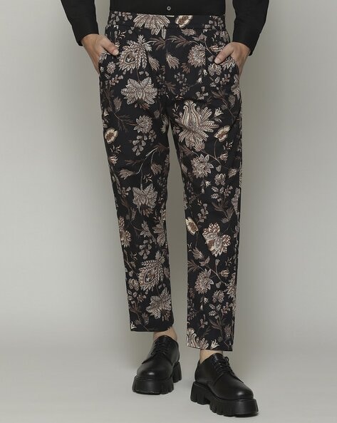 Buy I-N-C Mens Metallic Floral Casual Trouser Pants, Multicolor, 34W x 32L  at Amazon.in