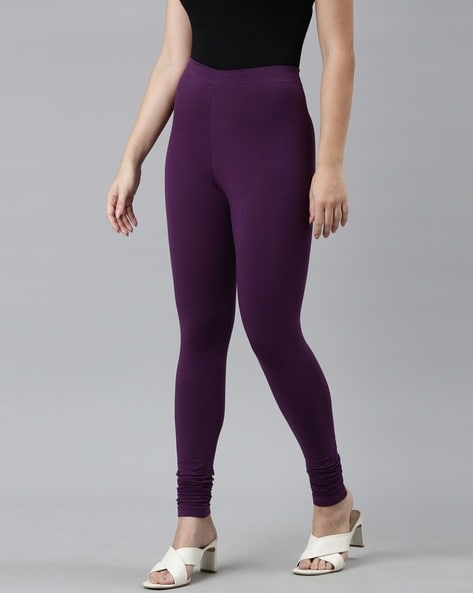 Purple Color Stretchable And Comfortable Lycra Fabric Leggings For Ladies  Bust Size: 32 Centimeter (cm) at Best Price in Sonbhadra | Friends Dresses