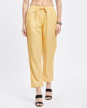 clora creation Palazzos with Scalloped Hem-picture-46