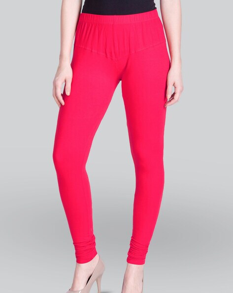 Active Wear, Lux Lyra Premium Churidaar Leggings,Red Colour