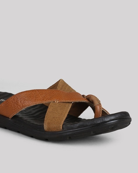 Buy WOODLAND Mens Camel Velcro Closure Casual Sandal | Shoppers Stop