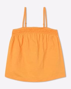 marks & spencer Crochet Lace-Trim Cotton Top-picture-44