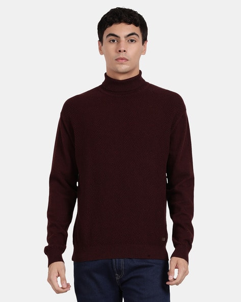 Maroon clearance pullover sweater