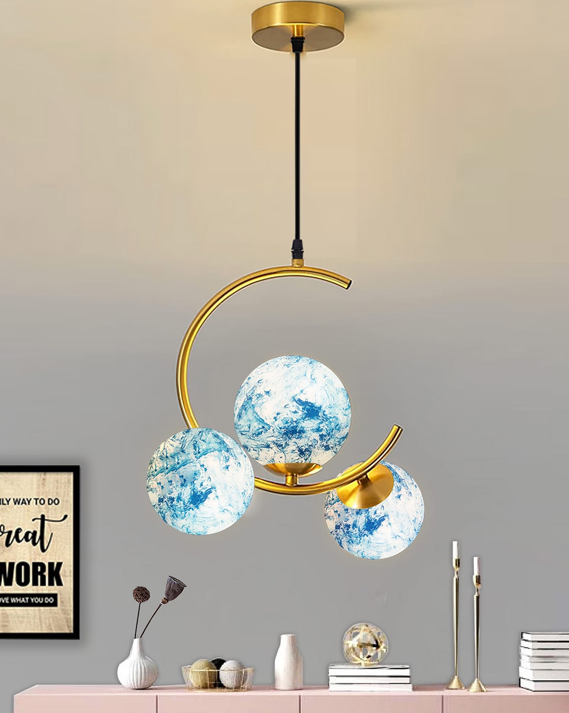 Chandelier on sale globe light