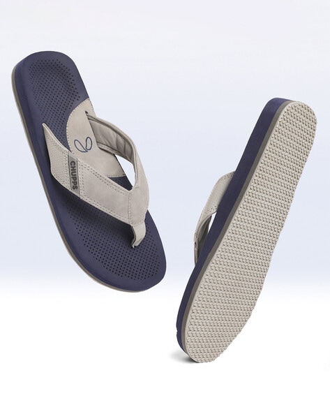 Flip-Flops with Contrast Thong-Strap