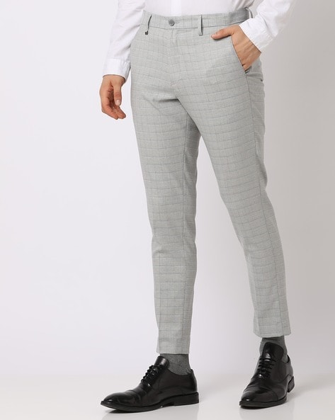 Buy Greige Slim Fit Suit Trousers for Men Online at SELECTED HOMME  |278354001