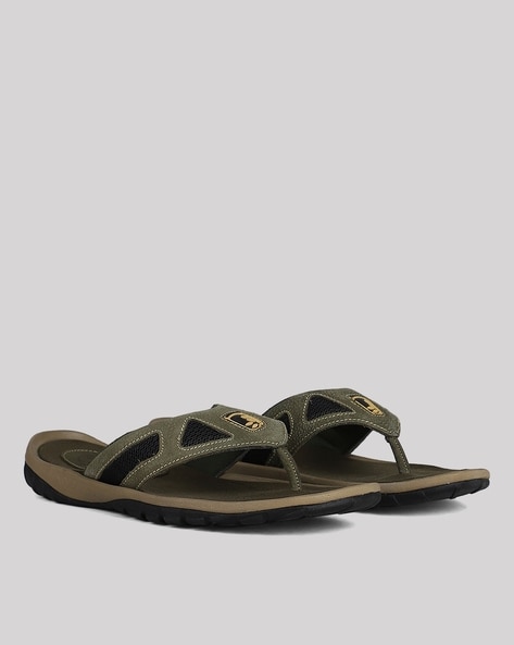Buy Woodland Men Olive Green Suede Sandals - Sandals for Men 200778 | Myntra