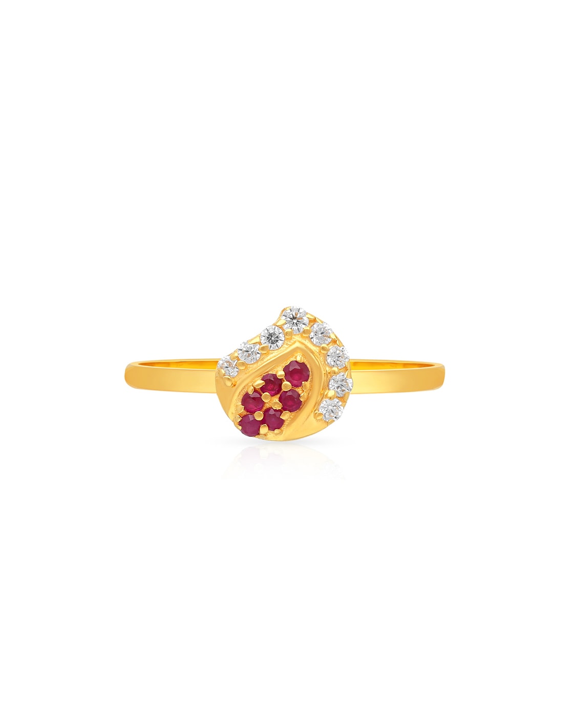 Malabar Gold & Diamonds 22K Yellow Gold Ruby and Emerald Precia Gemstone  Fashion Ring, 6 US - A111000248881: Buy Online at Best Price in UAE -  Amazon.ae