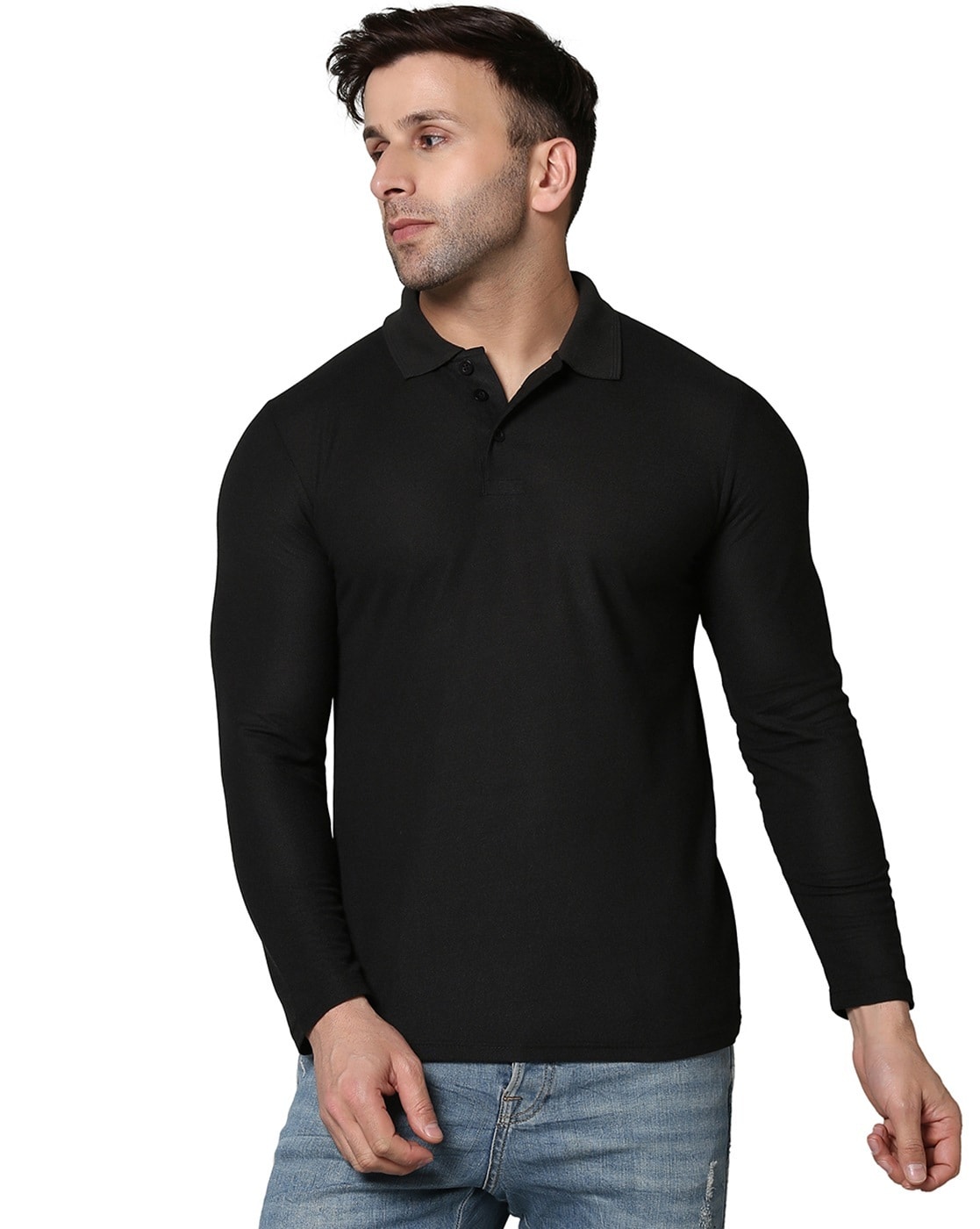 Cotton Black & White Mens 3/4th Sleeve Striped Shirt, Size: S,M,L,Xl at Rs  370 in Delhi