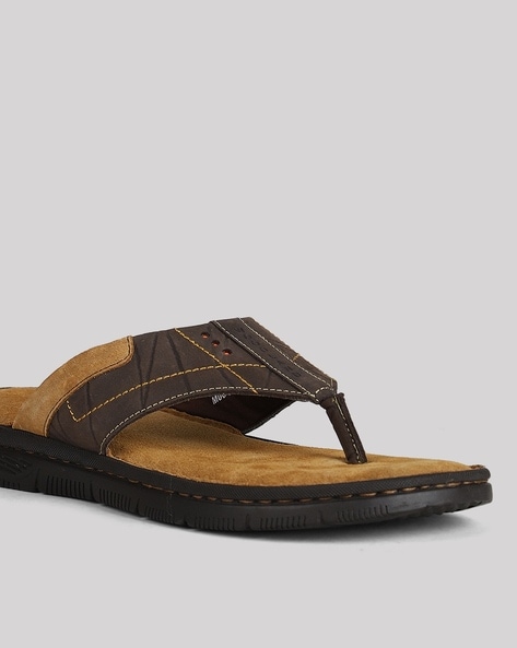 Buy Brown Flip Flop Slippers for Men by WOODLAND Online Ajio