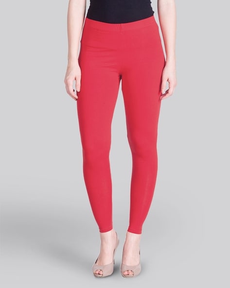 Buy online Pink Solid Legging from Capris & Leggings for Women by Tag 7 for  ₹499 at 72% off