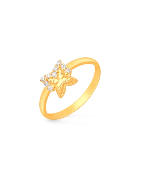 Elementary Graceful Diamond Ring