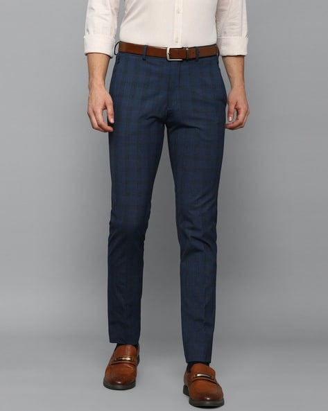 Buy Blue Trousers & Pants for Men by LOUIS PHILIPPE Online