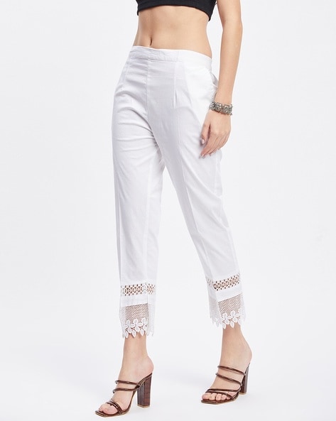 Reiss Rowan Wide Leg Lace Trousers | REISS USA