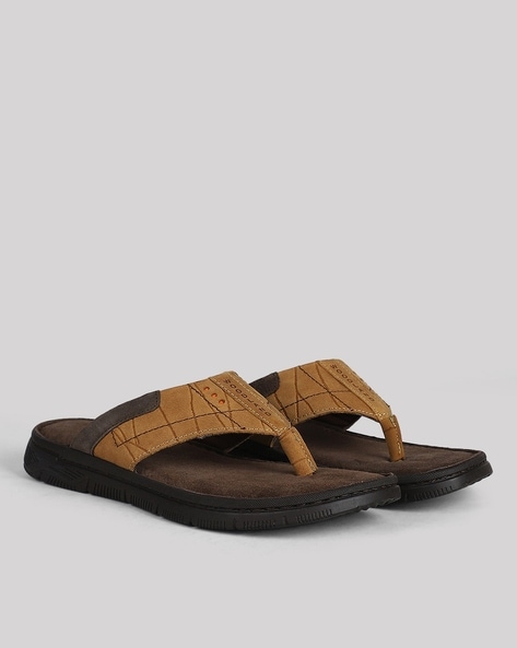 Woodland men's flip discount flops