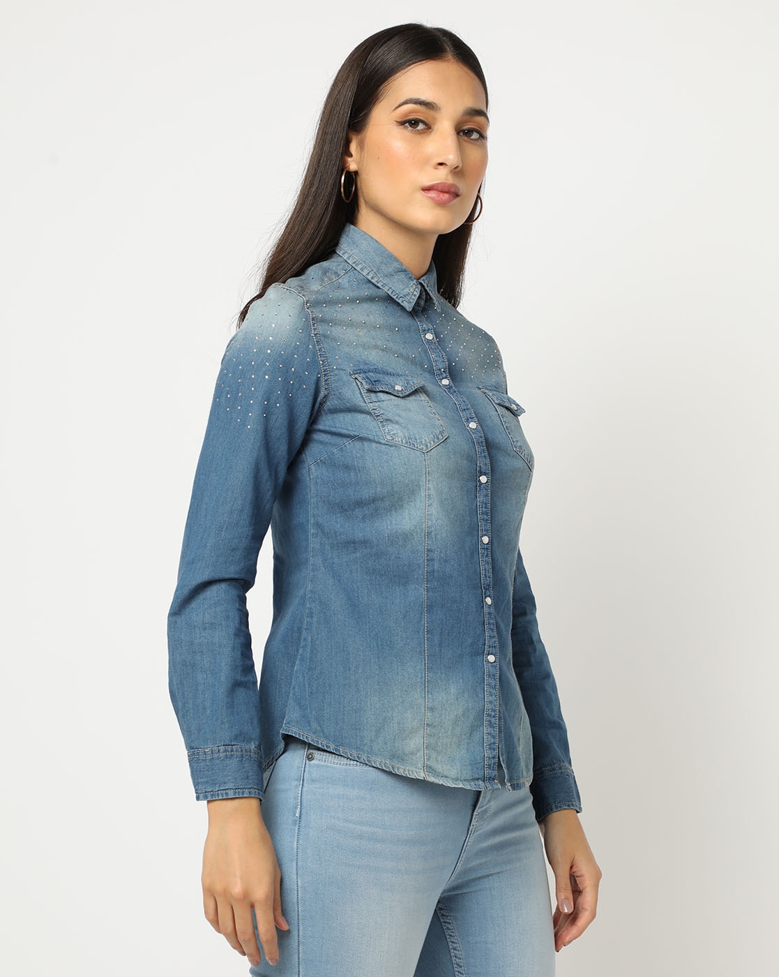 Buy Vintage STUSSY Womens Jean Denim Shirt Long Sleeve Button up Streetwear  Fashion Long Shirt Fashion Designer Japanese Brand Medium Size Online in  India - Etsy